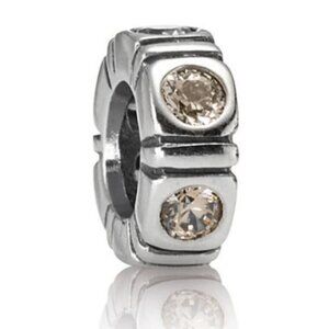 Pandora Trinity Champagne CZ Spacer Charm (790368CCZ)